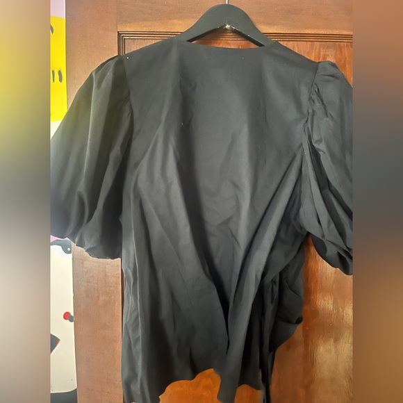 H&M Puff Sleeved Wrap Top - Picture 4 of 5